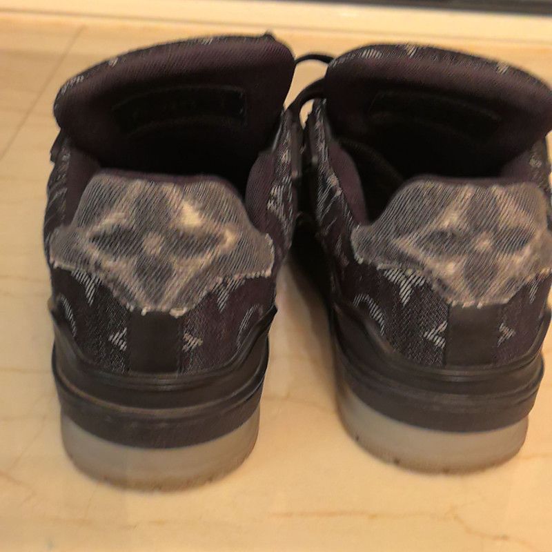 Louis Vuitton Louis Vuitton Denim Low-Top Trainers for Men and Women 0079 Size US 6.5 / EU 39-40 - 3 Thumbnail