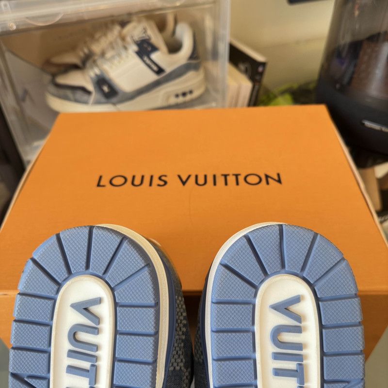 Louis Vuitton Louis Vuitton Trainer Leather Low-Top Sneakers 0079 Size US 9.5 / EU 42-43 - 7 Thumbnail
