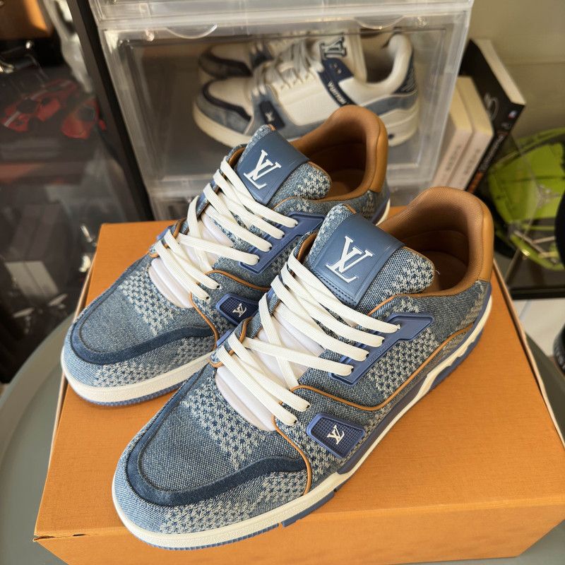 Louis Vuitton Louis Vuitton Trainer Leather Low-Top Sneakers 0079 Size US 9.5 / EU 42-43 - 9 Thumbnail