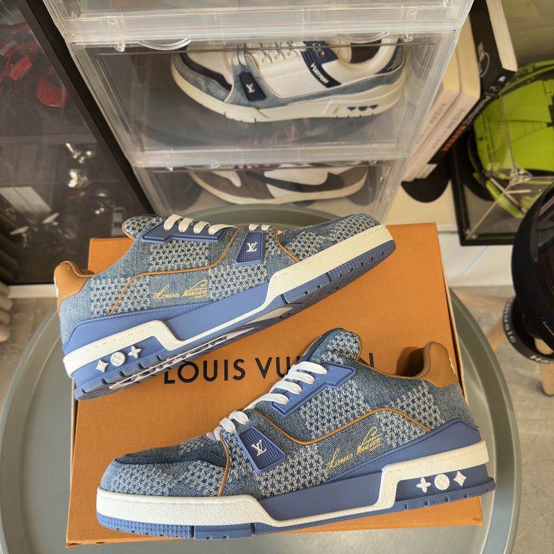 Louis Vuitton Louis Vuitton Trainer Leather Low-Top Sneakers 0079 Size US 9.5 / EU 42-43 - 8 Thumbnail