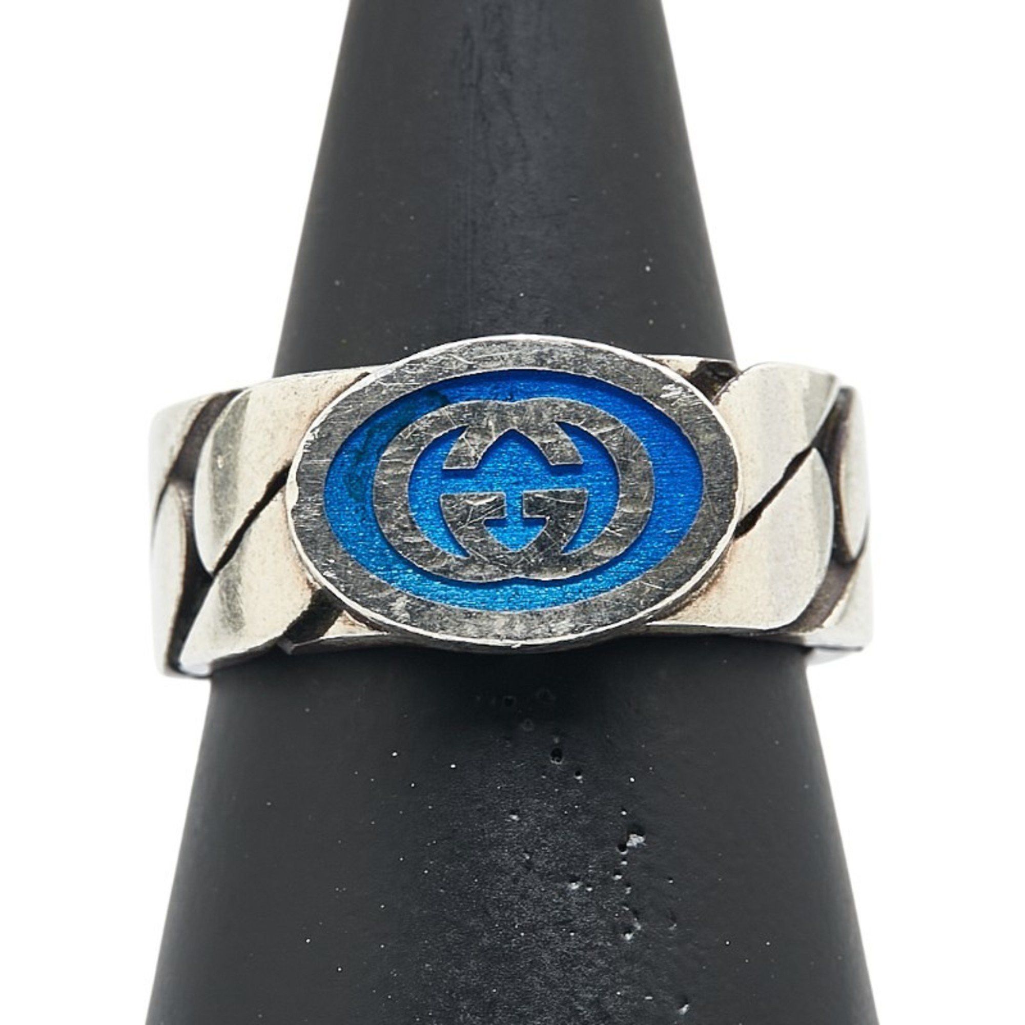 Gucci Gucci Interlocking G Chain Ring #19 SV925 Silver Men's GUCCI Size ONE SIZE - 2 Thumbnail