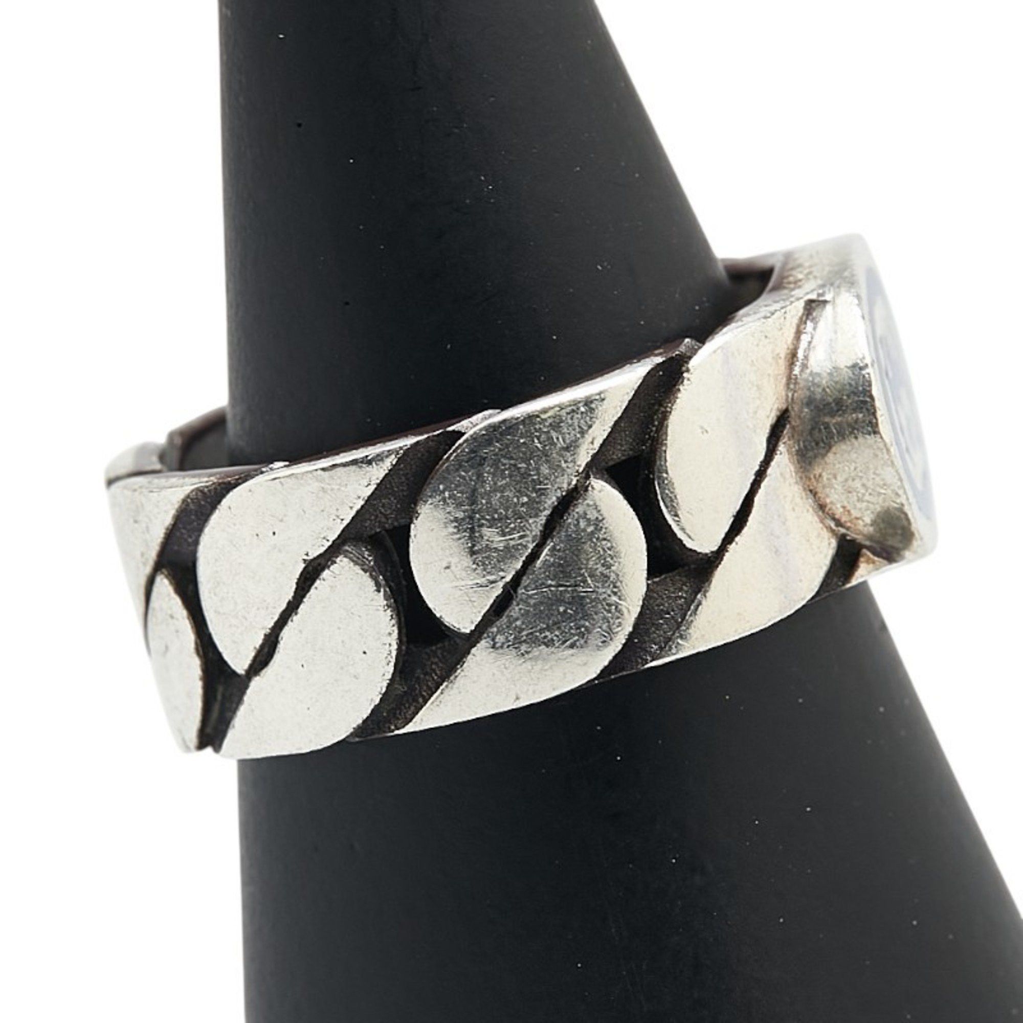 Gucci Gucci Interlocking G Chain Ring #19 SV925 Silver Men's GUCCI Size ONE SIZE - 3 Thumbnail