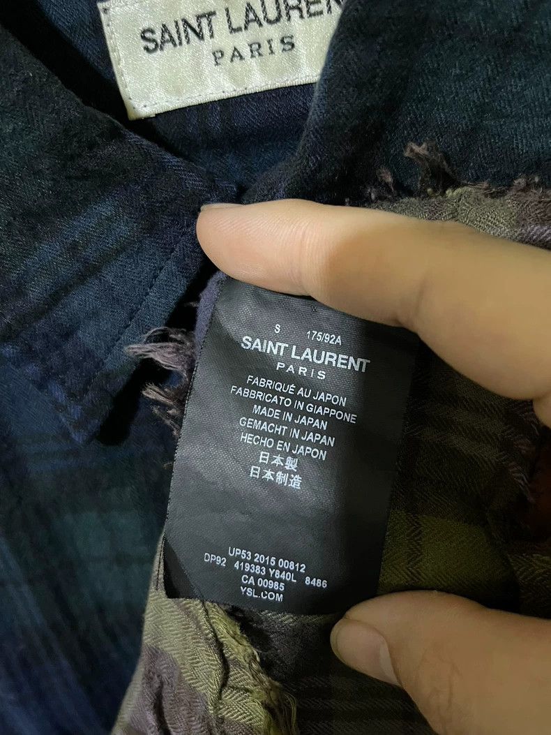 Saint Laurent Paris Saint Laurent Gradient Blue Shirt Size US S / EU 44-46 / 1 - 5 Thumbnail