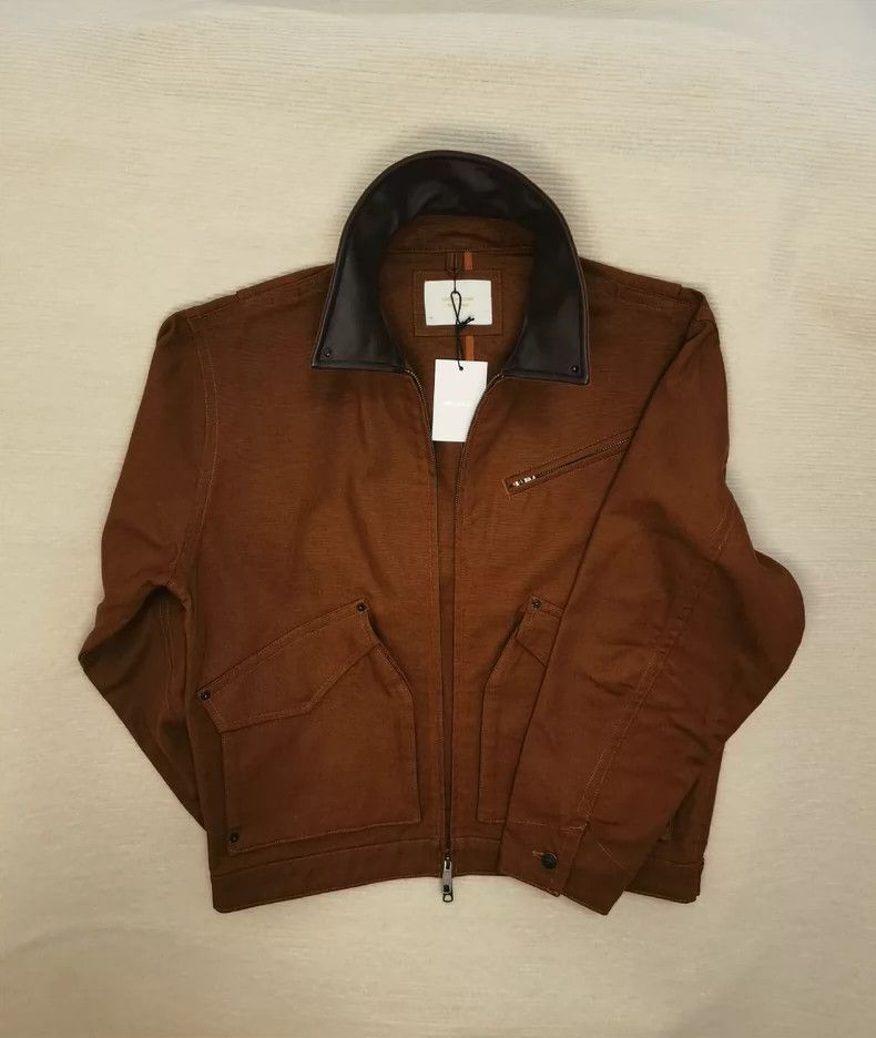 Leon Emanuel Blanck AIMÉ LEON DORE Canvas Flight Jacket - dmc Size US M / EU 48-50 / 2 - 3 Thumbnail