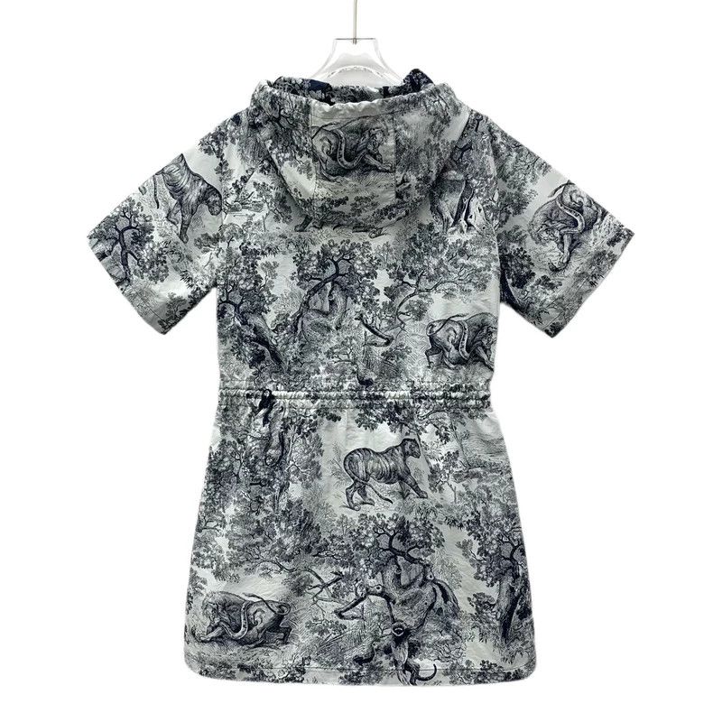 Dior christian dior hooded short-sleeve dress-dmc Size 22" - 2 Thumbnail
