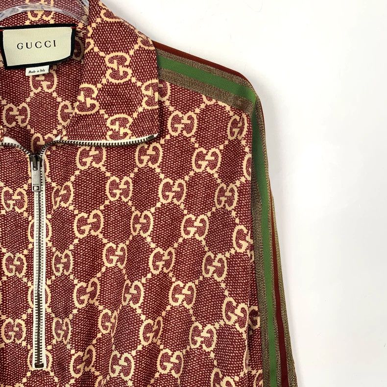 Gucci gucci brown logo zip-neck dress with waist details-dmc Size S / US 4 / IT 40 - 3 Thumbnail