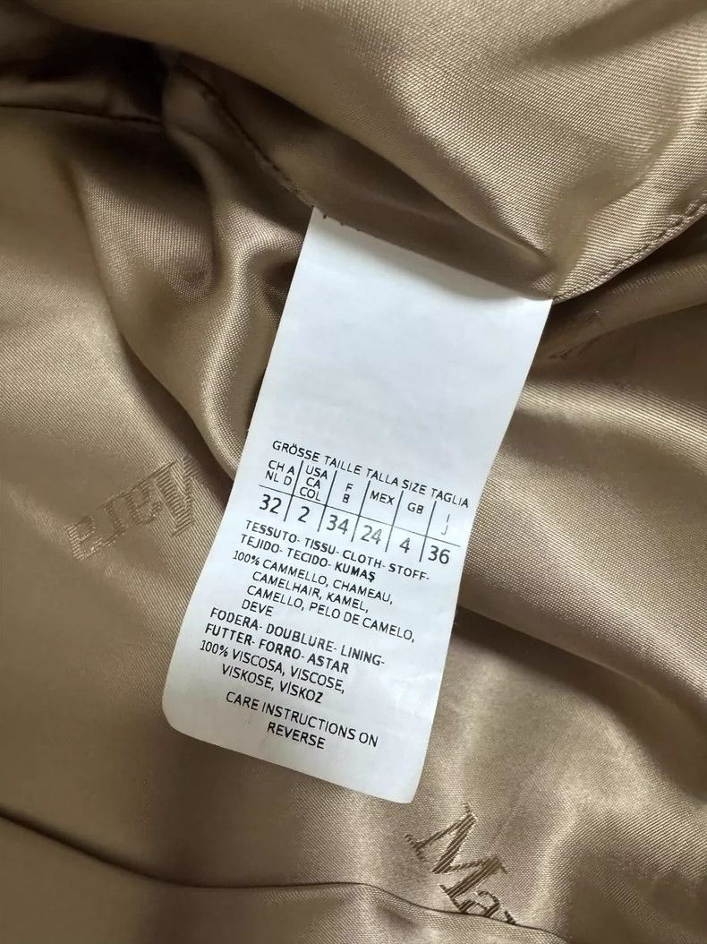 Max Mara maxmara rialto camel hair bathrobe coat Size US XXS / EU 40 - 4 Thumbnail