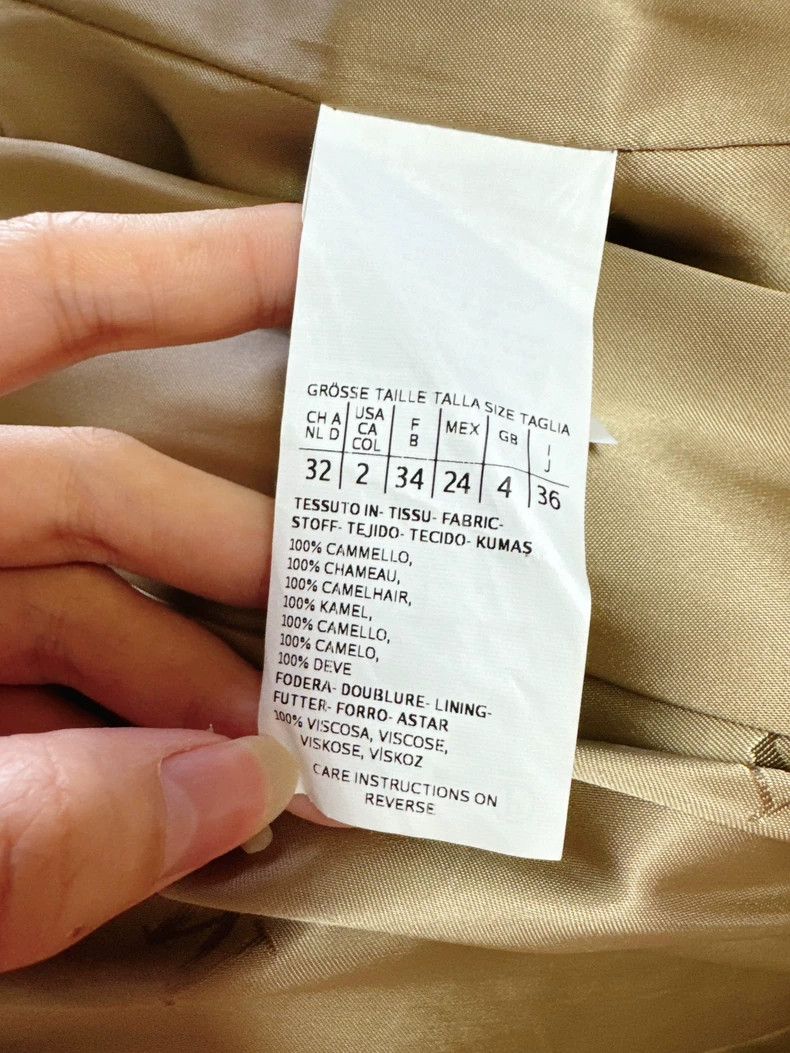 Max Mara maxmara camel wool coat with satin lining Size US S / EU 44-46 / 1 - 7 Thumbnail