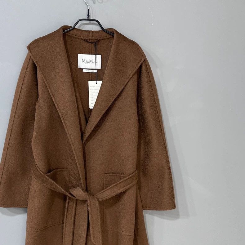 Max Mara maxmara brown long coat with belt Size US M / EU 48-50 / 2 - 2 Thumbnail