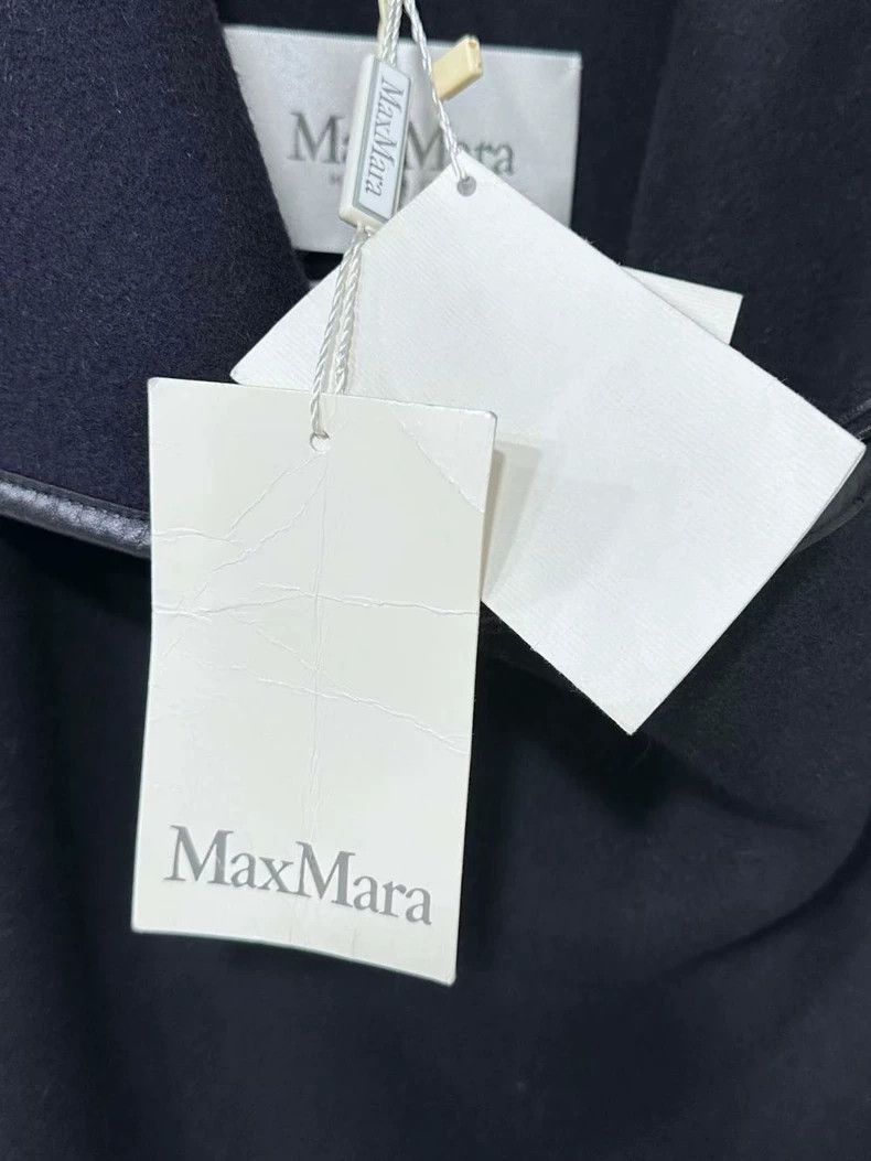 Max Mara navy collar wrap coat by MaxMara Size US S / EU 44-46 / 1 - 5 Thumbnail