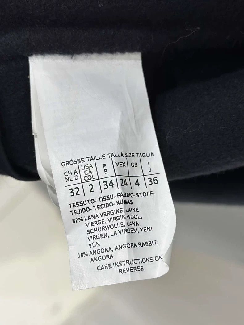 Max Mara navy collar wrap coat by MaxMara Size US S / EU 44-46 / 1 - 7 Thumbnail
