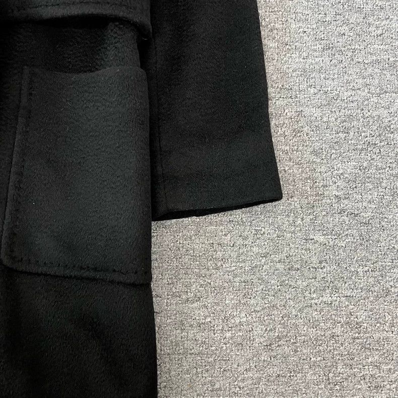 Max Mara maxmara black bathrobe coat Size S / US 4 / IT 40 - 3 Thumbnail