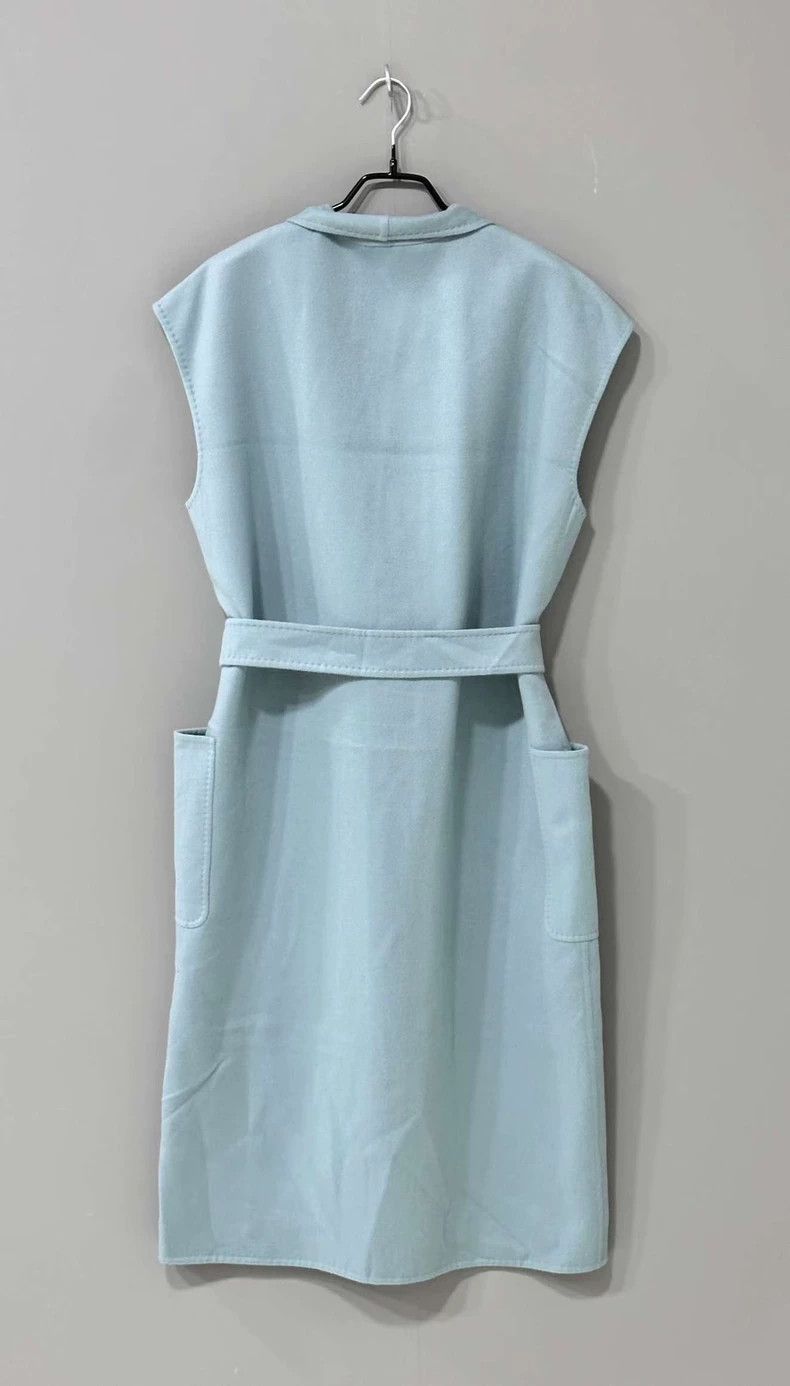 Max Mara blue wool vest coat by MaxMara Size US M / EU 48-50 / 2 - 3 Thumbnail