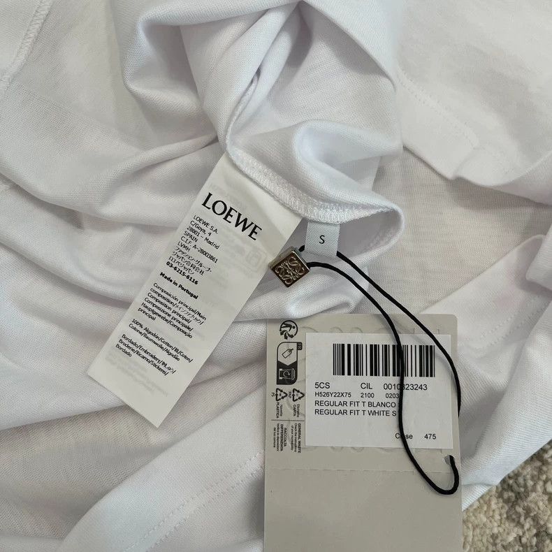Loewe loewe embroidered logo short sleeve t-shirt - dmc Size US L / EU 52-54 / 3 - 5 Thumbnail