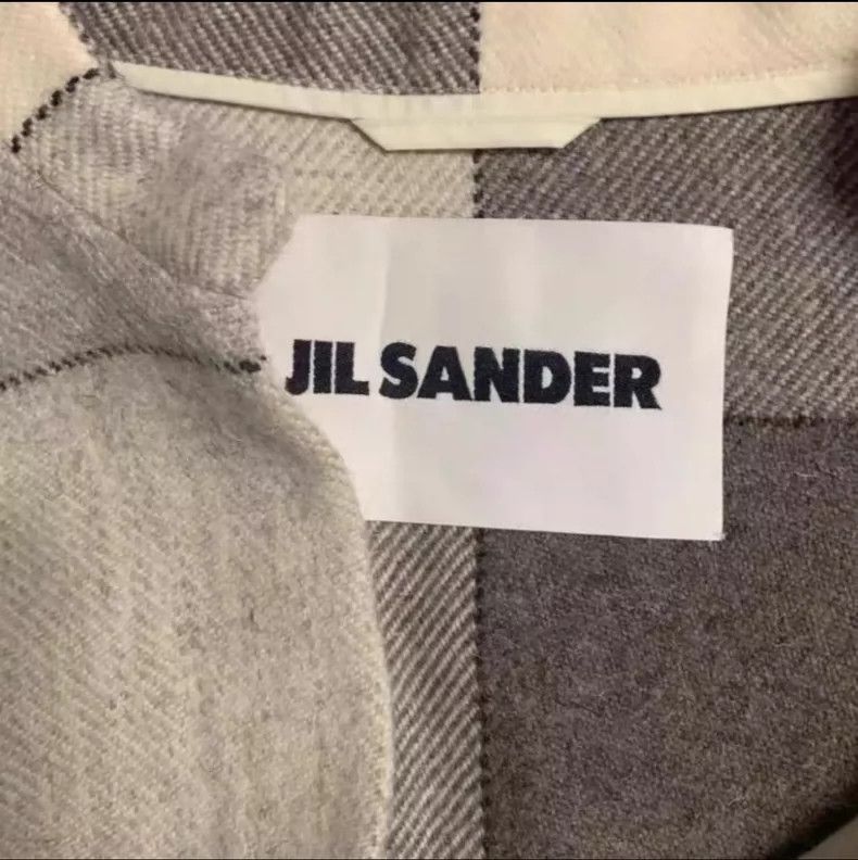 Jil Sander Jil Sander Plaid V-Neck Fringed Cape Coat - dmc Size US S / EU 44-46 / 1 - 4 Thumbnail