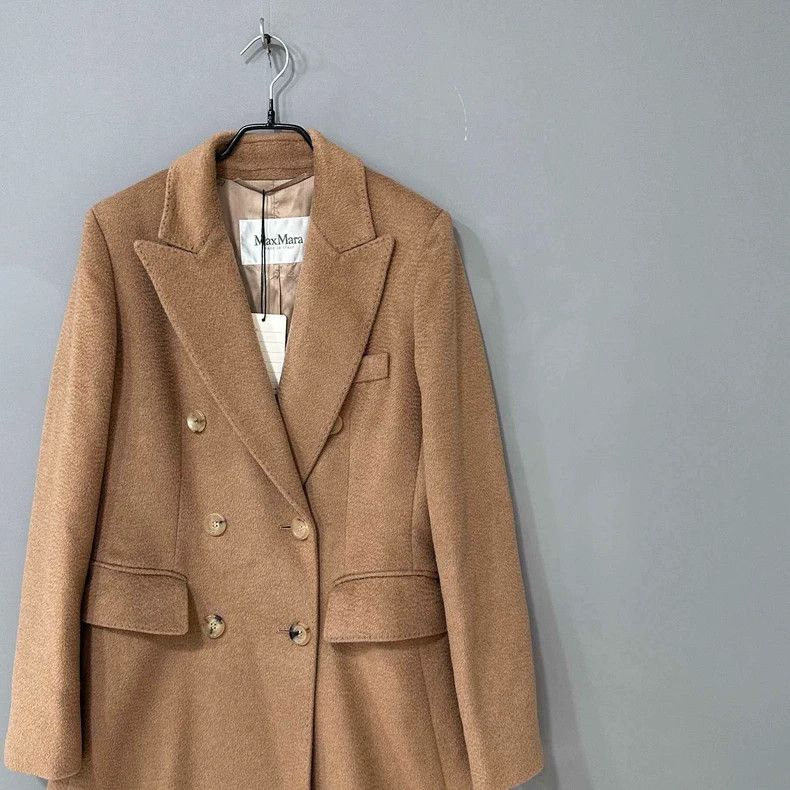 Max Mara MaxMara Camel Long Wool Coat Size US M / EU 48-50 / 2 - 3 Thumbnail