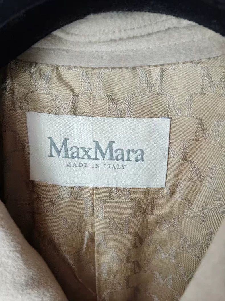 Max Mara MaxMara Double-Breasted Wool Coat Size US S / EU 44-46 / 1 - 3 Thumbnail