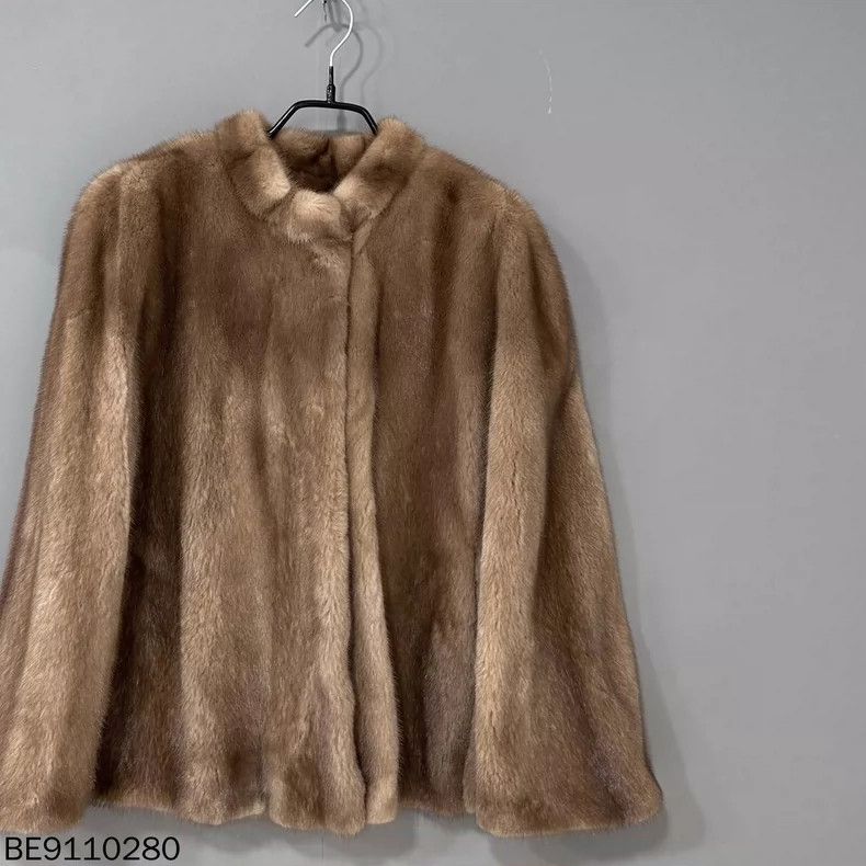 Max Mara MaxMara Mink Fur Shawl Coat Size US L / EU 52-54 / 3 - 4 Thumbnail