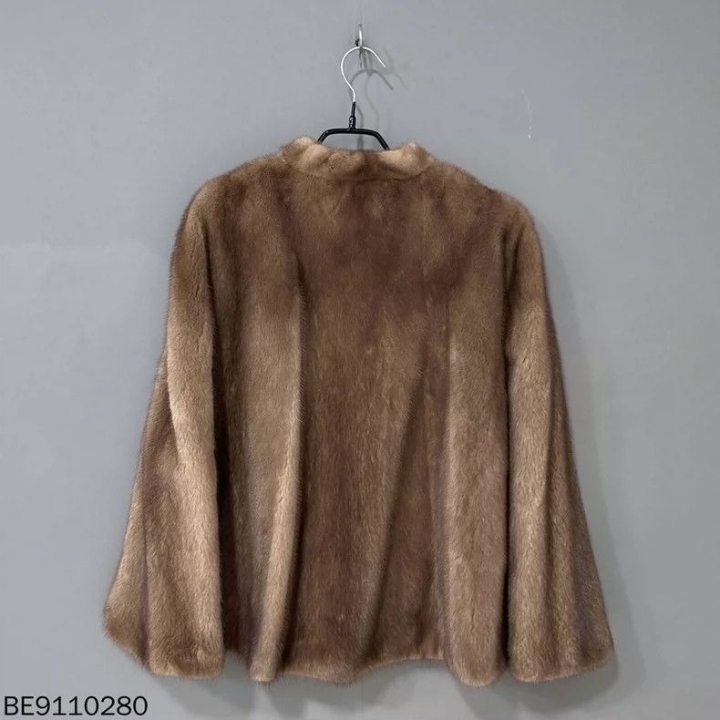 Max Mara MaxMara Mink Fur Shawl Coat Size US L / EU 52-54 / 3 - 3 Thumbnail