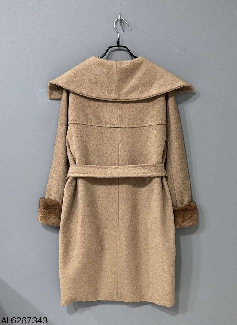 Max Mara MaxMara Camel Wool Blend Coat Size M / US 6-8 / IT 42-44 - 4 Thumbnail