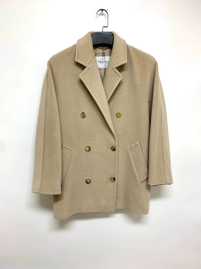 Max Mara MaxMara 101801 Classic Camel Coat Size US M / EU 48-50 / 2 - 2 Thumbnail