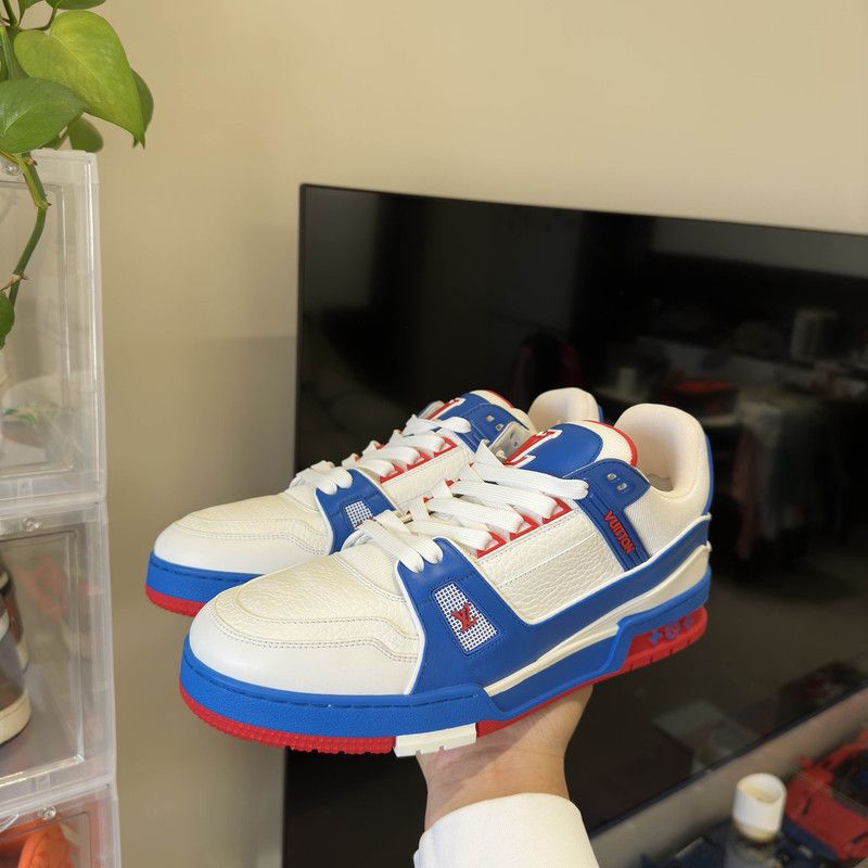 Louis Vuitton Louis Vuitton Trainer Color-Blocked Fashion Sneakers 0079 Size US 9 / EU 42 - 10 Thumbnail