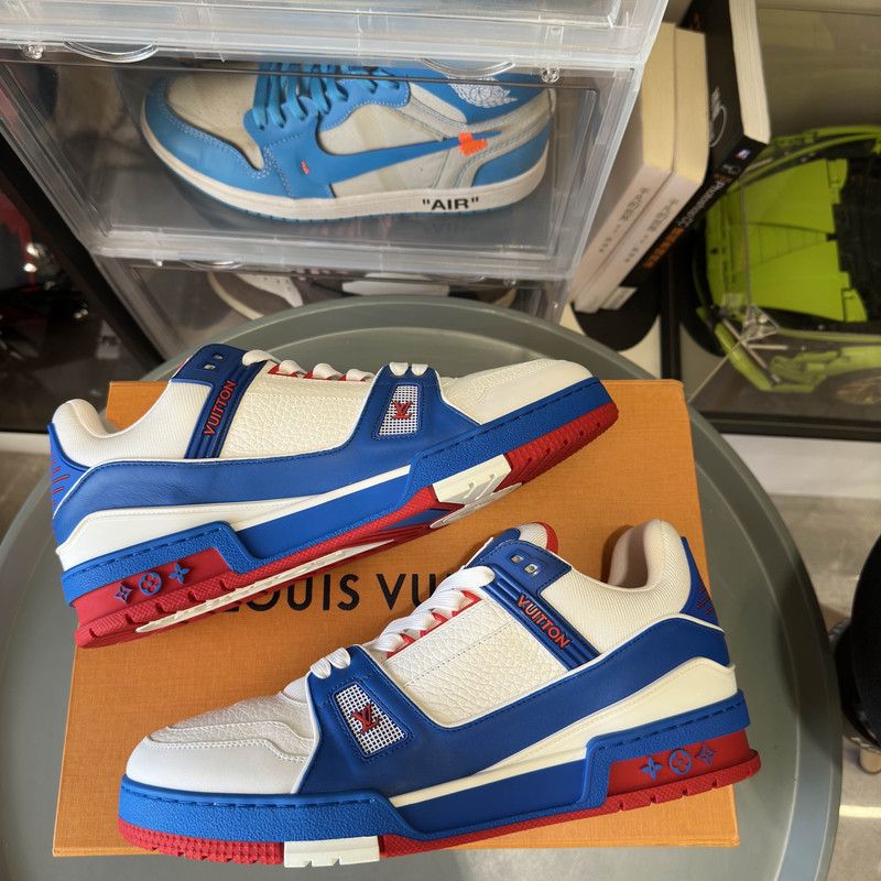 Louis Vuitton Louis Vuitton Trainer Color-Blocked Fashion Sneakers 0079 Size US 9 / EU 42 - 7 Thumbnail