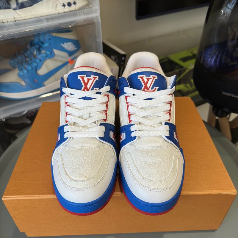 Louis Vuitton Louis Vuitton Trainer Color-Blocked Fashion Sneakers 0079 Size US 9 / EU 42 - 2 Thumbnail