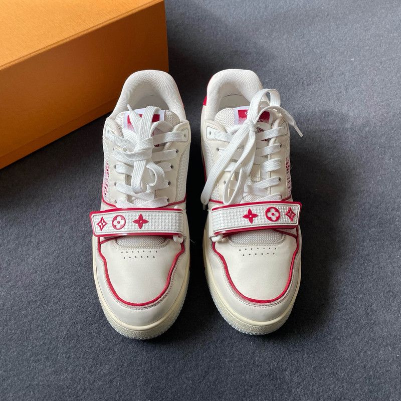 Louis Vuitton Louis Vuitton Retro White Red Trainer Sneakers 0079 Size US 8.5 / EU 41-42 - 4 Thumbnail