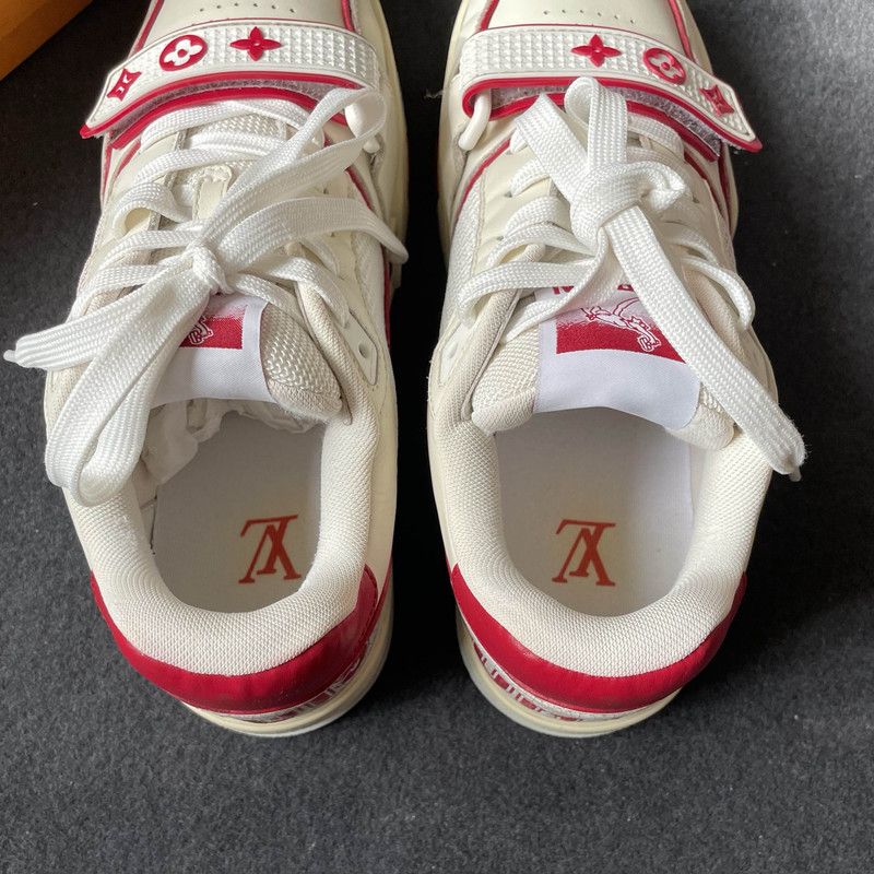 Louis Vuitton Louis Vuitton Retro White Red Trainer Sneakers 0079 Size US 8.5 / EU 41-42 - 7 Thumbnail