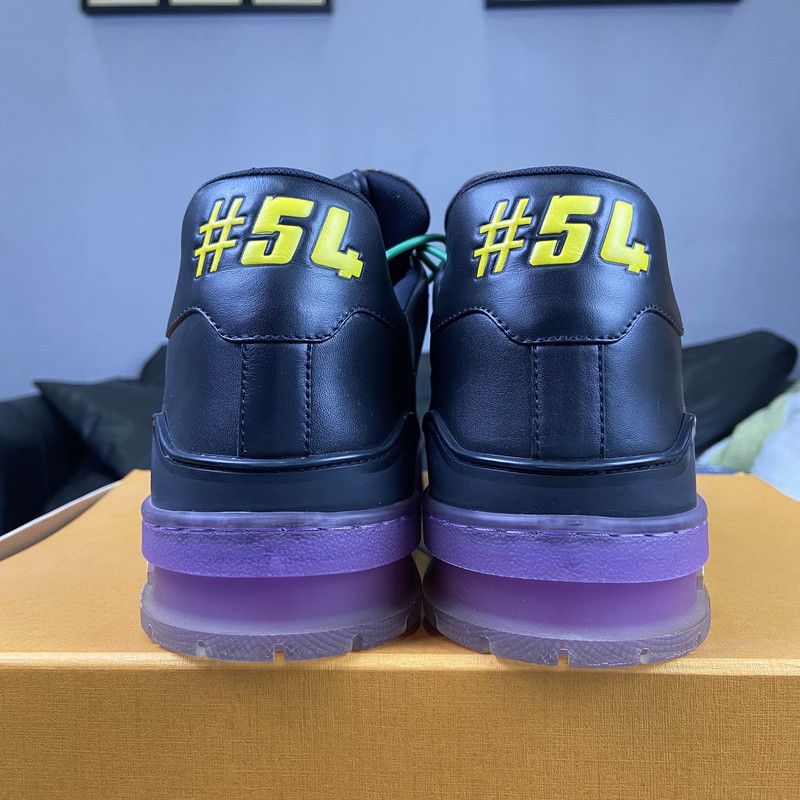 Louis Vuitton Louis Vuitton Trainer Sneakers in Lakers Purple 0079 Size US 10.5 / EU 43-44 - 3 Thumbnail