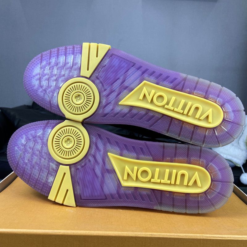 Louis Vuitton Louis Vuitton Trainer Sneakers in Lakers Purple 0079 Size US 10.5 / EU 43-44 - 4 Thumbnail