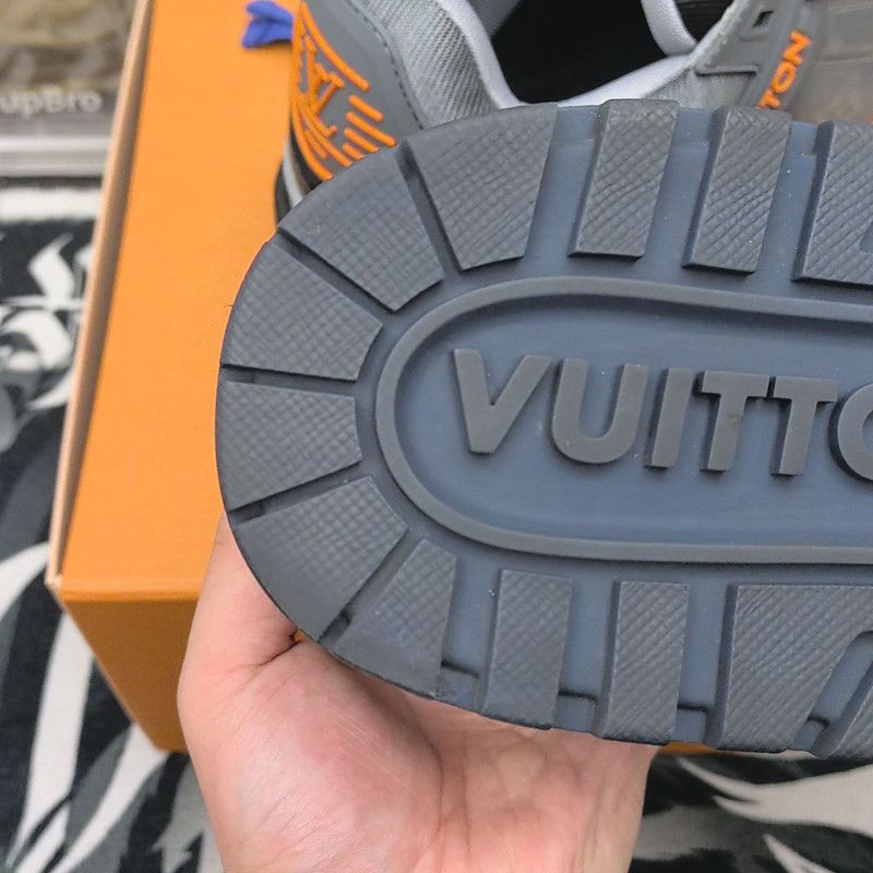Louis Vuitton Louis Vuitton Trainer Maxi Sneakers in Gray and Orange 0079 Size US 8 / EU 41 - 7 Thumbnail
