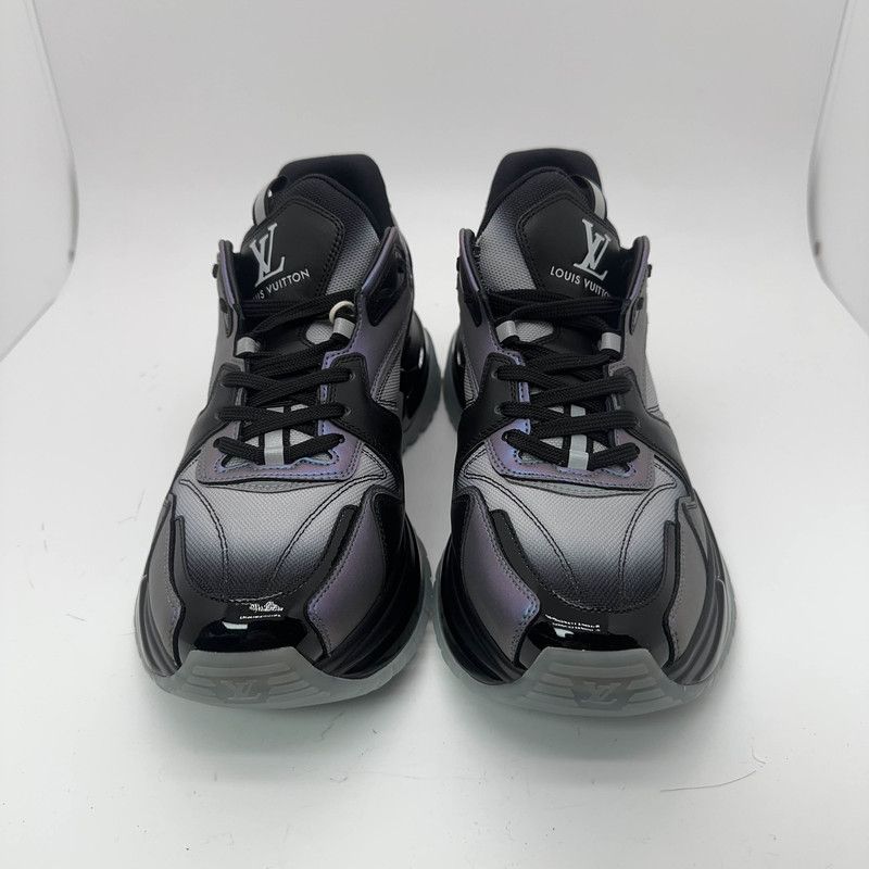 Louis Vuitton Louis Vuitton Run Away Pulse Sneakers in Black and Purple 0079 Size US 7 / EU 40 - 2 Thumbnail