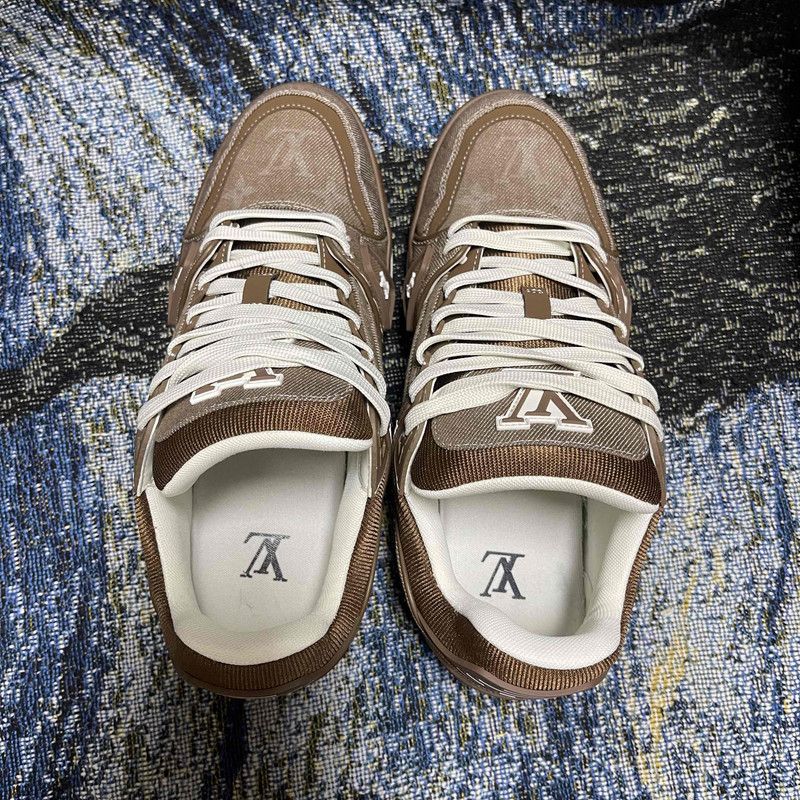 Louis Vuitton Louis Vuitton Trainer Low-Top Canvas Sneakers 0079 Size US 8.5 / EU 41-42 - 8 Thumbnail