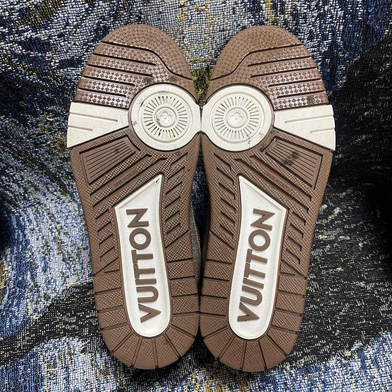 Louis Vuitton Louis Vuitton Trainer Low-Top Canvas Sneakers 0079 Size US 8.5 / EU 41-42 - 4 Thumbnail