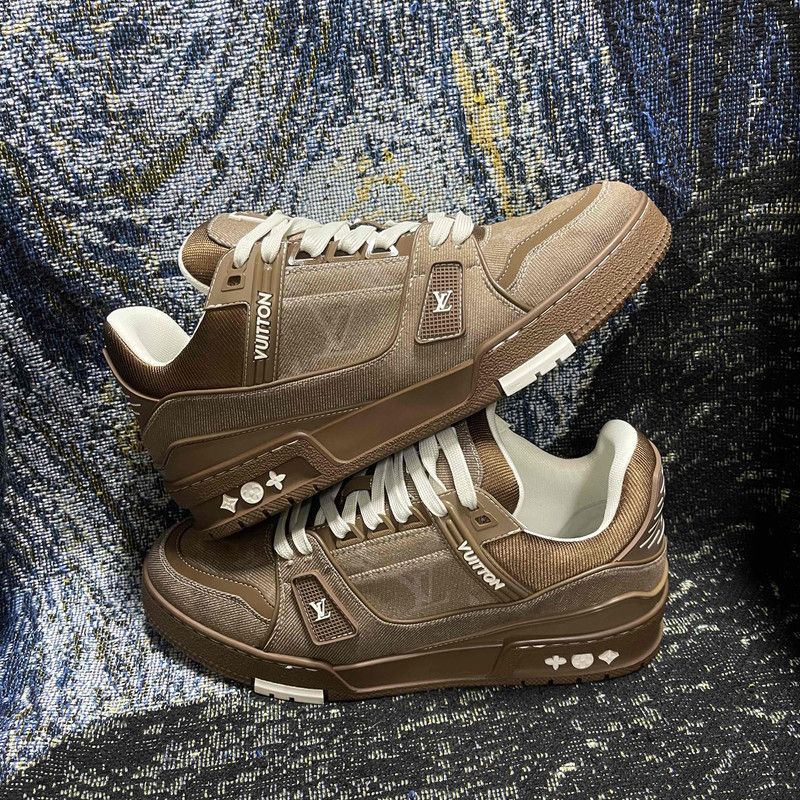 Louis Vuitton Louis Vuitton Trainer Low-Top Canvas Sneakers 0079 Size US 8.5 / EU 41-42 - 9 Thumbnail