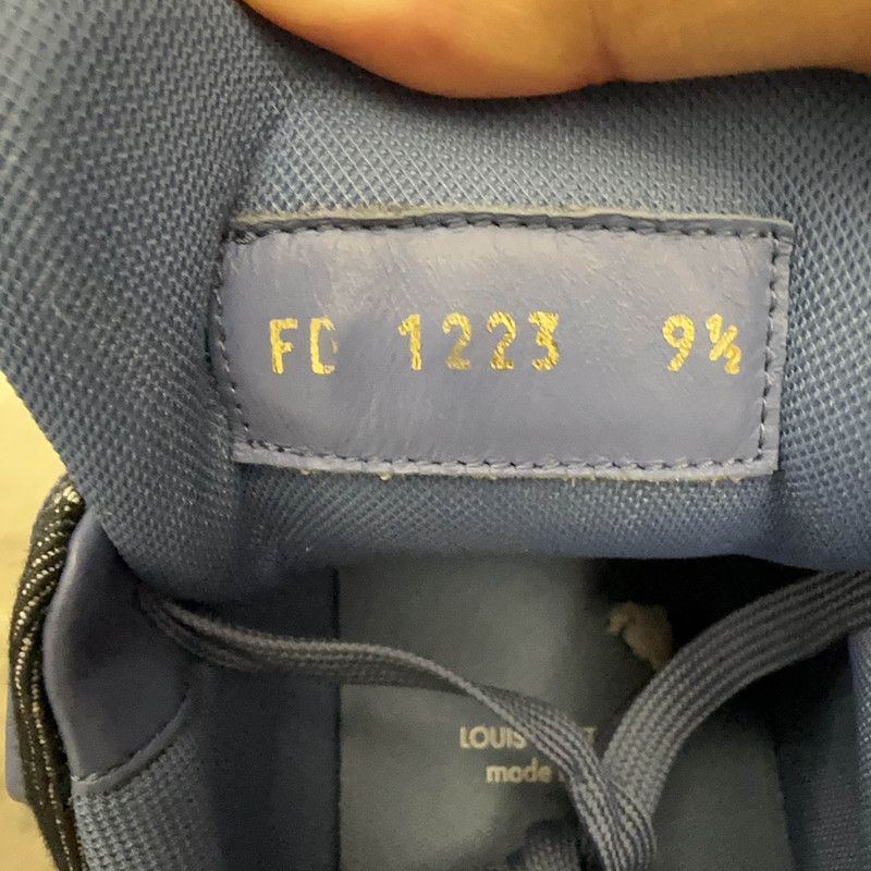 Louis Vuitton Louis Vuitton Blue Denim Low-Top Trainers 0079 Size US 10.5 / EU 43-44 - 5 Thumbnail