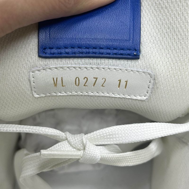 Louis Vuitton Louis Vuitton Blue and White Low-Top Trainers 0079 Size US 11 / EU 44 - 5 Thumbnail