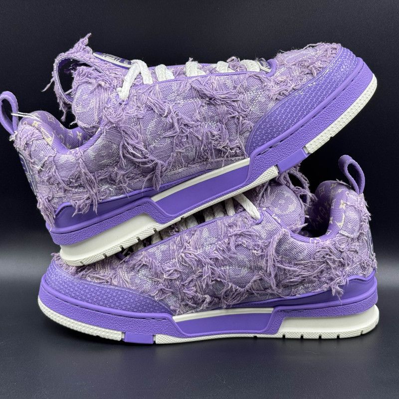 Louis Vuitton Louis Vuitton Purple Denim Skate Lifestyle Sneakers 0079 Size US 8 / EU 41 - 8 Thumbnail