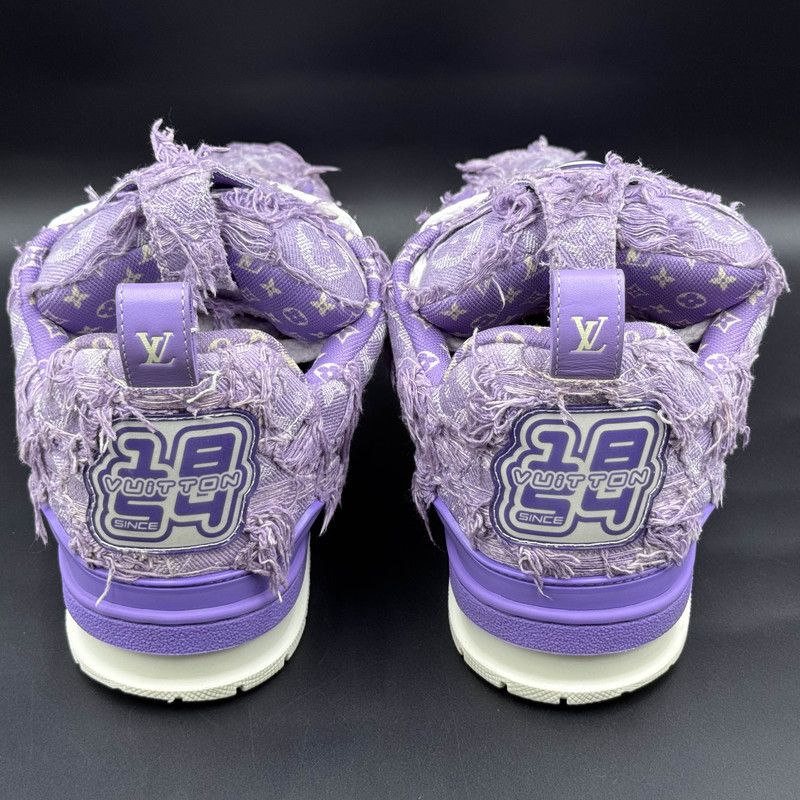 Louis Vuitton Louis Vuitton Purple Denim Skate Lifestyle Sneakers 0079 Size US 8 / EU 41 - 3 Thumbnail