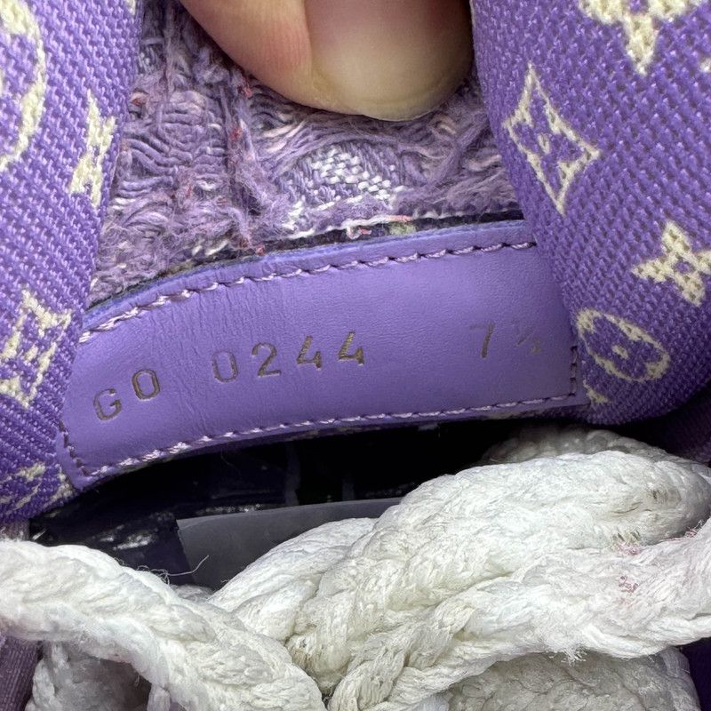 Louis Vuitton Louis Vuitton Purple Denim Skate Lifestyle Sneakers 0079 Size US 8 / EU 41 - 5 Thumbnail