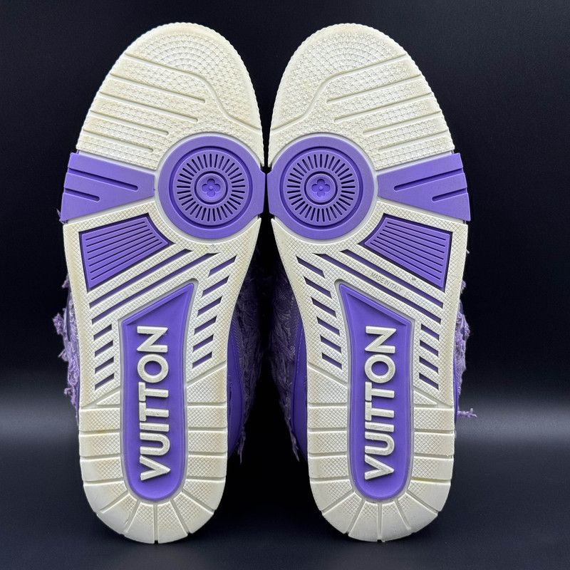 Louis Vuitton Louis Vuitton Purple Denim Skate Lifestyle Sneakers 0079 Size US 8 / EU 41 - 4 Thumbnail