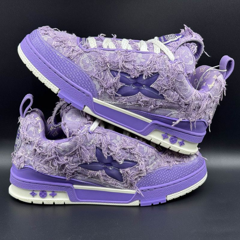 Louis Vuitton Louis Vuitton Purple Denim Skate Lifestyle Sneakers 0079 Size US 8 / EU 41 - 7 Thumbnail