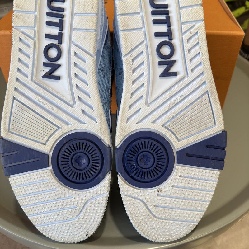 Louis Vuitton Louis Vuitton Denim-Style Trainer Sneakers for Men 0079 Size US 9.5 / EU 42-43 - 6 Thumbnail