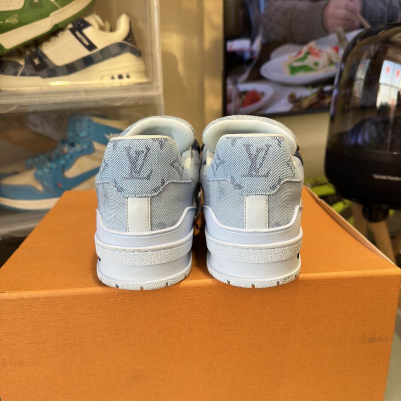 Louis Vuitton Louis Vuitton Denim-Style Trainer Sneakers for Men 0079 Size US 9.5 / EU 42-43 - 3 Thumbnail