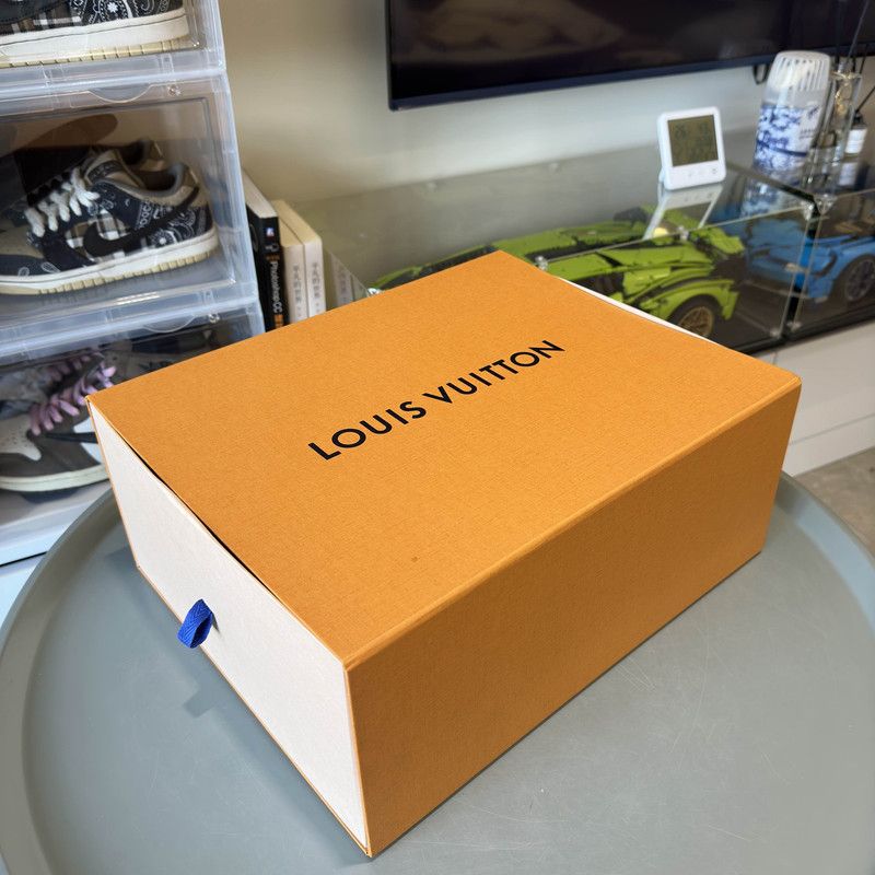 Louis Vuitton Louis Vuitton Blue Leather Low-Top Sneakers 0079 Size US 11 / EU 44 - 6 Thumbnail
