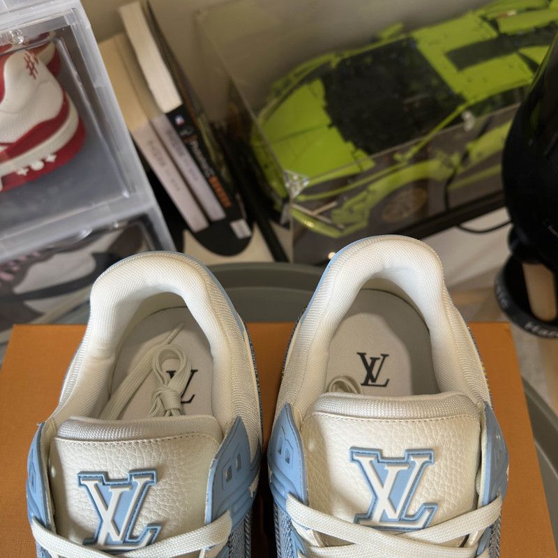 Louis Vuitton Louis Vuitton Trainer Low Top Denim Sneakers 0079 Size US 12 / EU 45 - 11 Thumbnail