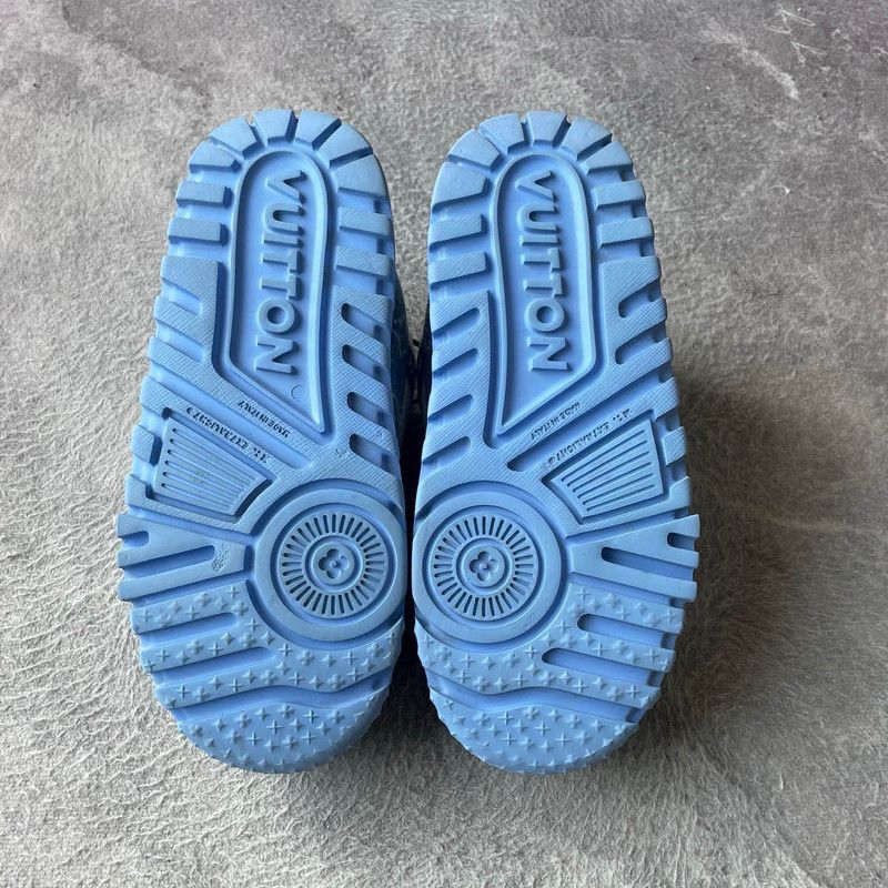 Louis Vuitton Louis Vuitton Trainer Maxi Blue and White Sneakers 0079 Size US 7.5 / EU 40-41 - 4 Thumbnail