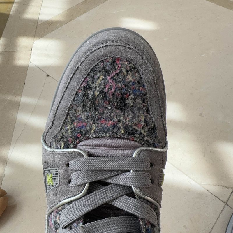 Louis Vuitton Louis Vuitton Trainer Deep Gray Fashion Sneakers 0079 Size US 9.5 / EU 42-43 - 7 Thumbnail